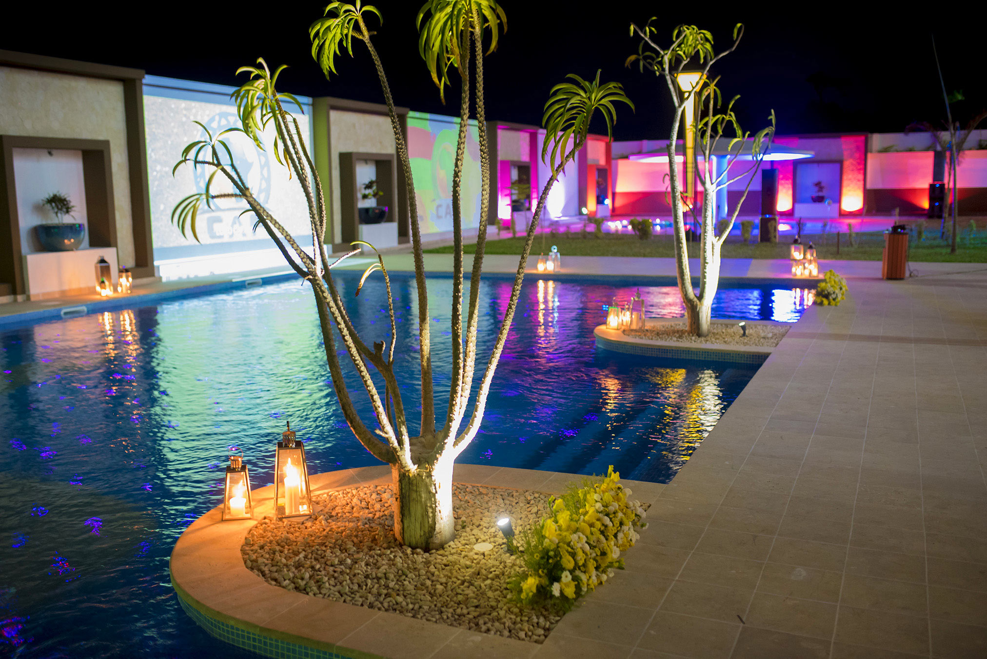 Bord de piscine evenement baobab tree hotel & spa